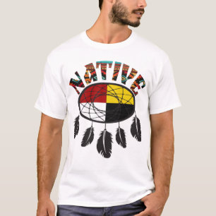 T-shirt Medicine Wheel - américain d'origine
