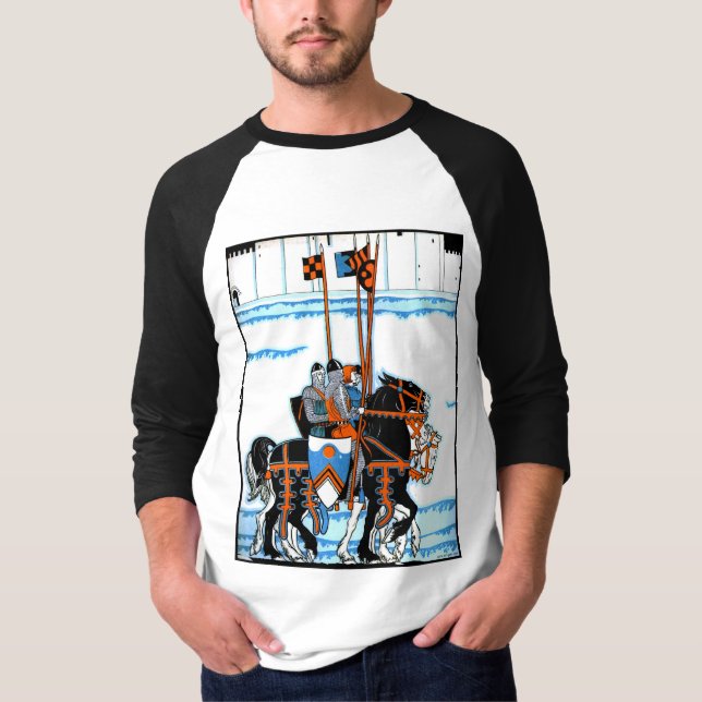 T-shirt médiéval de chevaliers (Devant)