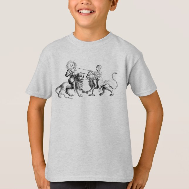 T-shirt Medieval Sun and Moon Jousting (Devant)