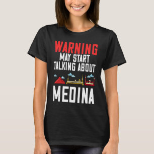 T-shirt Médine Arabie Saoudite Plan Skyline de la ville Vo