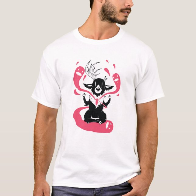 T-shirt Meditating Deer (Devant)