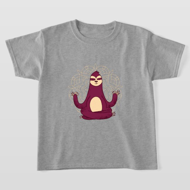 T-shirt Méditation adorable Sloth Yoga (Poser)