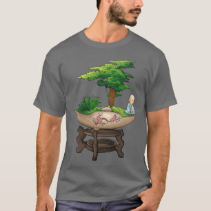 T-shirt Méditation Bonsaï RÊVES JARDIN ZEN 90s rétro