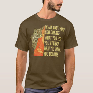 T-shirt Méditation Bouddha Chemise Loi D'Attraction