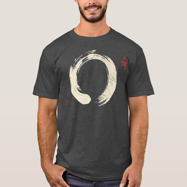 T-shirt Méditation bouddhisme Yoga Bonsai Zen Enso Cercle (Devant)