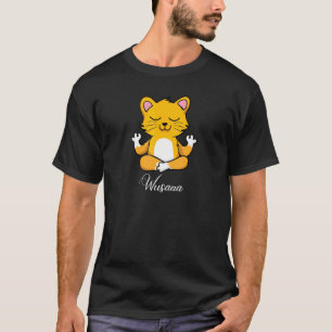 T-shirt Méditation de chat Tournesol Respirer profondément