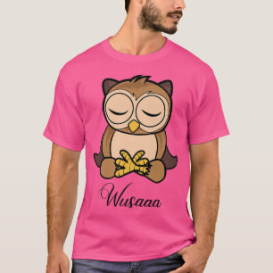 T-shirt Méditation de hibou tournesol Respirer profondémen