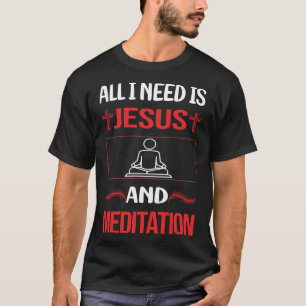 T-shirt Méditation de Jésus drôle Méditer Mindful