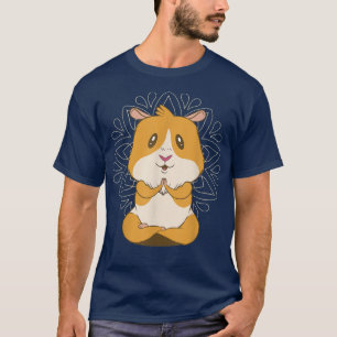 T-shirt Méditation de porc de Guinée Yoga