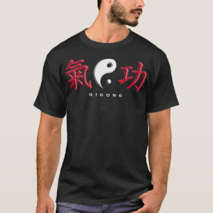 T-shirt Méditation de Qi Gong Tai Chi Yin Yang Martia chin