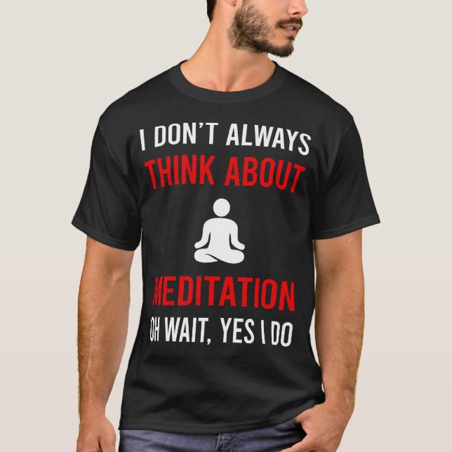 T-shirt Méditation de réflexion Zen (Devant)