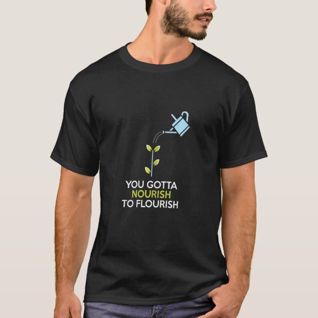 T-shirt Méditation De Yoga Vous Devez Nourrir Pour S'Enric (Devant)