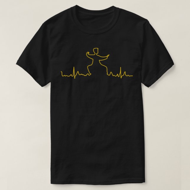 T-shirt Méditation des arts martiaux de Qigong (Design devant)