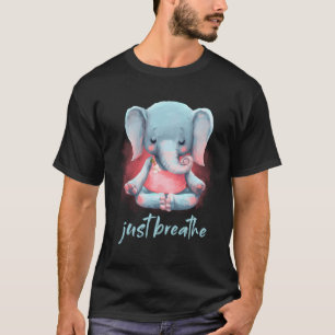 T-shirt Méditation des éléphants Ganesha Tee Pilates Yoga
