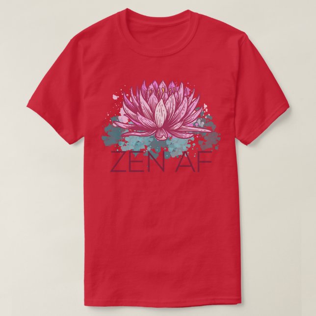T-shirt Méditation drôle Zen AF III (Design devant)