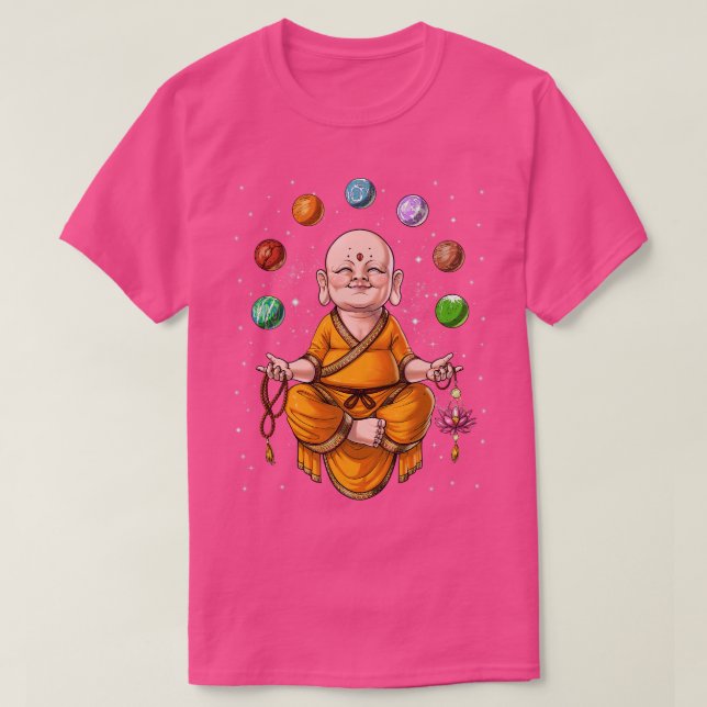 T-shirt Méditation du Bouddha bébé (Design devant)