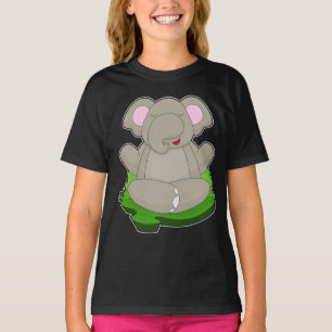 T-shirt Méditation du Yoga Fitness Elephant