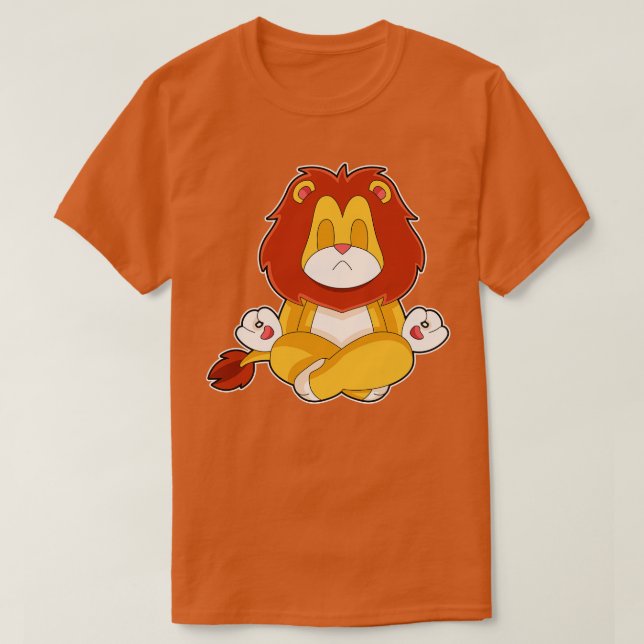 T-shirt Méditation du Yoga Lion Fitness (Design devant)