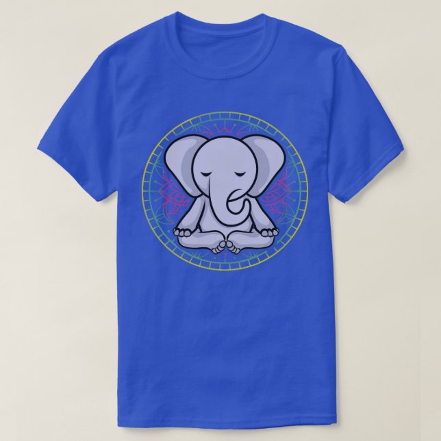 T-shirt Méditation Eléphant Yoga (Design devant)