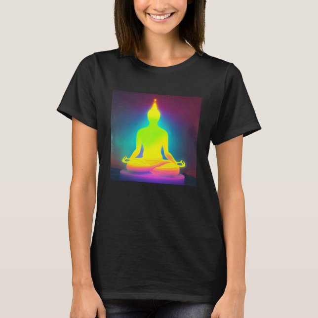 T-shirt Meditation Enlightment Spiritual Yoga Transcendent (Devant)