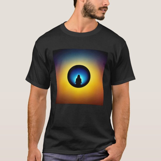 T-shirt Meditation Enlightment Spiritual Yoga Transcendent (Devant)