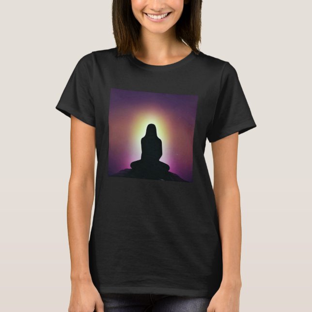 T-shirt Meditation Enlightment Spiritual Yoga Transcendent (Devant)