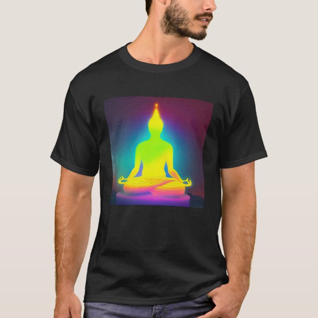 T-shirt Meditation Enlightment Spiritual Yoga Transcendent (Devant)