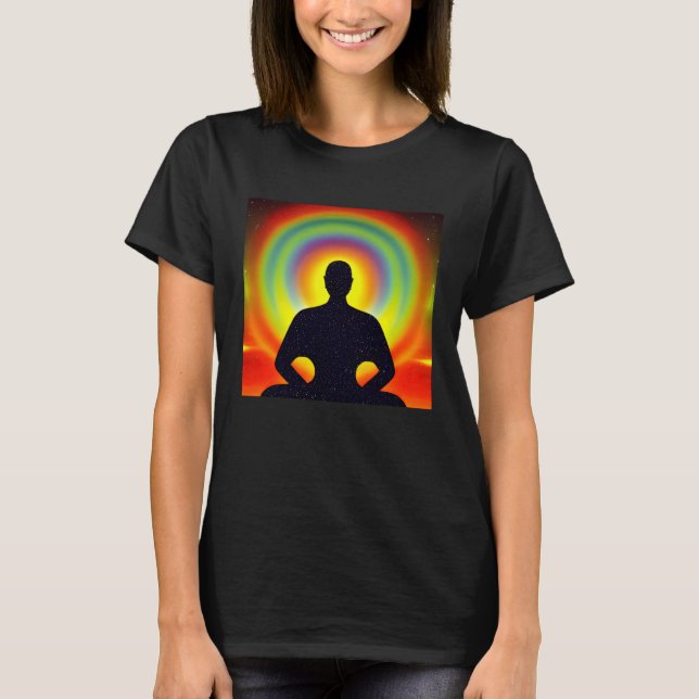 T-shirt Meditation Enlightment Spiritual Yoga Transcendent (Devant)