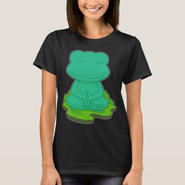 T-shirt Méditation Fitness Yoga Frog (Devant)