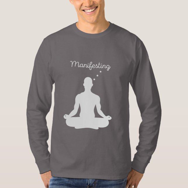 T-shirt Méditation manifeste Visuel pour les vibrations po (Devant)