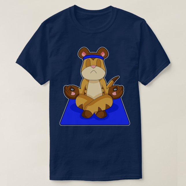 T-shirt Méditation Meerkat Yoga (Design devant)
