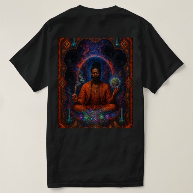 T-shirt méditation paix muur (Design dos)