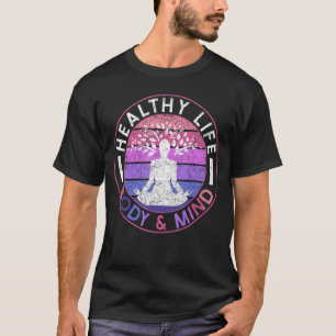 T-shirt Méditation spirituelle Yoga Relaxant Vie saine Yo