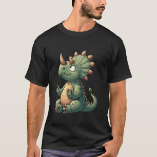 T-shirt Méditation Triceratops Pose de Yoga Animal Relaxan