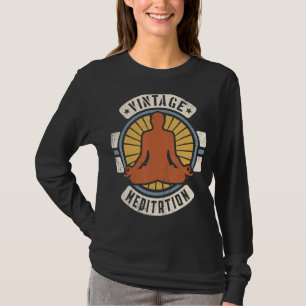 T-shirt Méditation Vintage classique rétro 60s les années 