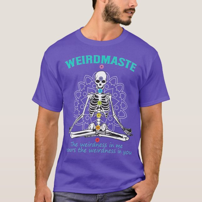 T-shirt Méditation Weirdmaste Yoga Définition Drôle Yoga (Devant)