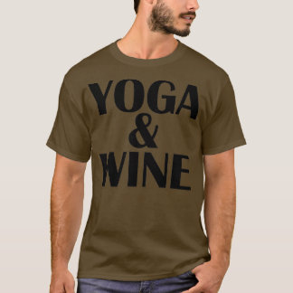 T-shirt Méditation Yoga amp Vin Alcool Fitness Femmes Gif