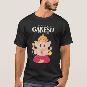 T-shirt Méditation Yoga Hindou Dieu Eléphant Heureux Genes
