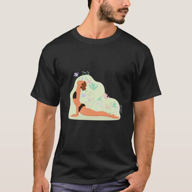 T-shirt meditation yoga zen spiritual buddhism girl (Devant)