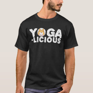 T-shirt Méditation Yogalicious Fun Cute Yoga Étendu Le