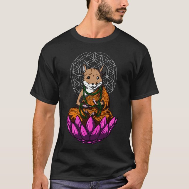 T-shirt Méditation Zen de hamster (Devant)