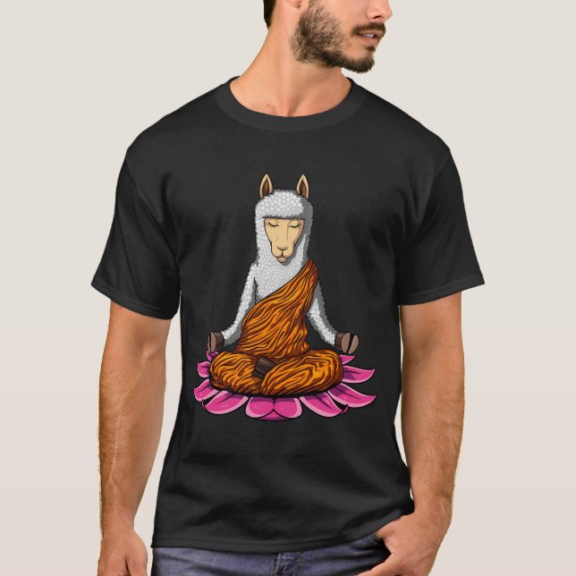 T-shirt Méditation Zen Lama (Devant)