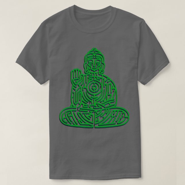 T-shirt Méditation Zen Maze par Tobe Fonseca (Design devant)