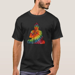 T-shirt Méditer Bouddha Rainbow Tie Dye mignonne cadeau un