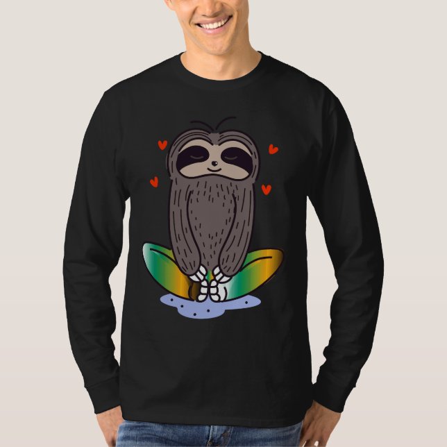 T-shirt Méditer la Sloth (Devant)