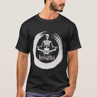 T-shirt Méditer le squelette