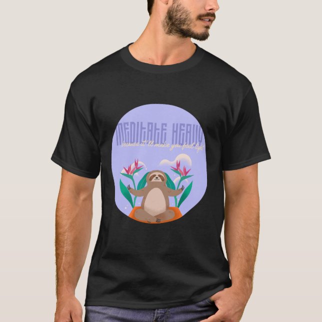T-shirt Méditer lourd (Devant)
