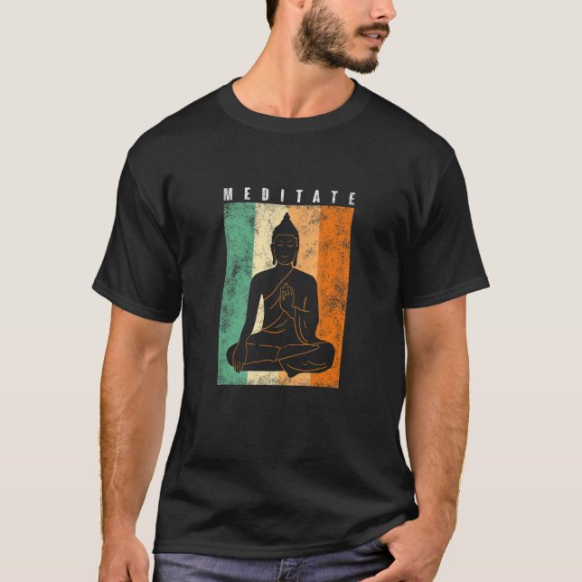 T-shirt Méditer Pose de Yoga (Devant)