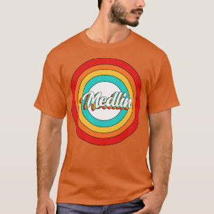 T-shirt Medlin Nom Chemise Vintage Cercle de Medlin