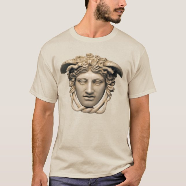 T-shirt Medusa beige pierre (Devant)